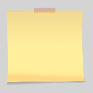 Realistic sticky notes paper sheets templates, reminders 库存插图