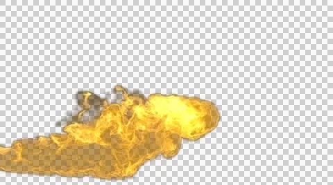 Realistic stream of fire. Stock Footage 48846859