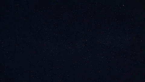 Realistic Subtle Twinkling Stars on a Clear Night Sky Loop Stock Footage
