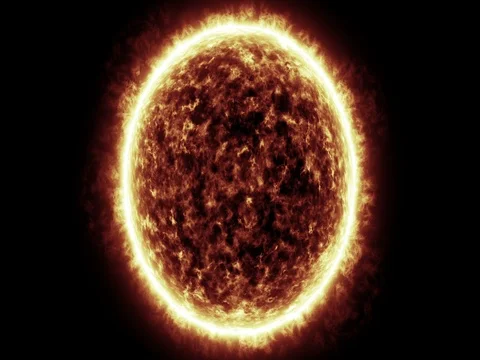 Realistic Sun animation. Video stock 76243965