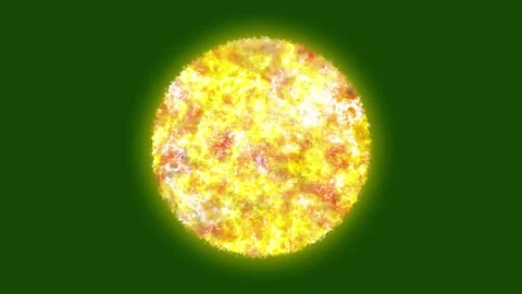 Realistic sun with solar flares Stock Footage 285992626
