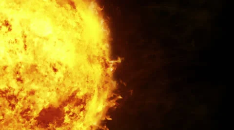 Realistic sun surface with flares. 2 in 1 file. Video stock 25240392