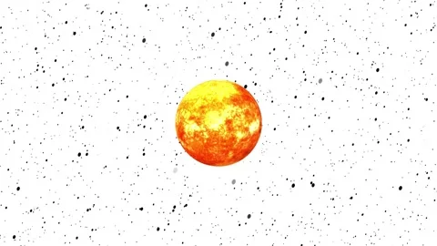 Realistic sun surface with flares.Flying towards the sun. Stock Footage 305300655