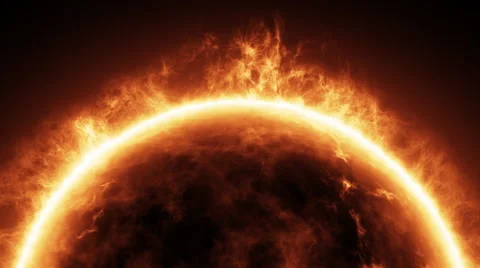 Realistic Sun Surface Stock Footage 57878524