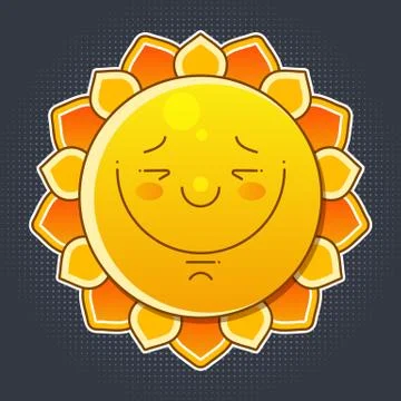 Realistic Sun Vector Of Summer Elements. Vector Stock Illustration