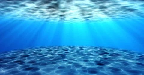 Realistic surreal underwater seabed moving water animation. Looping animati.. 스톡 일러스트