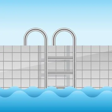 Realistic swimming pool Stock Illustration