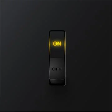 Realistic switch (ON), vector illustration イラスト素材