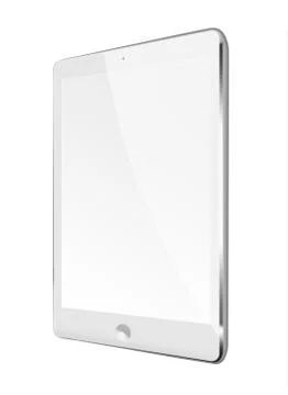 Realistic tablet computer with black screen. イラスト素材