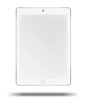 Realistic tablet computer with blank screen. Stock-Illustration