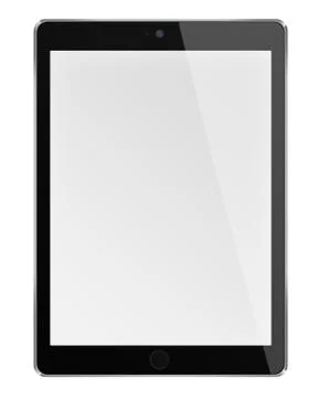 Realistic tablet computer with blank screen. Stock-Illustration