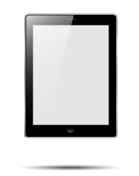 Realistic tablet mockup with blank screen. tablet vector isolated on white Stock Illustration