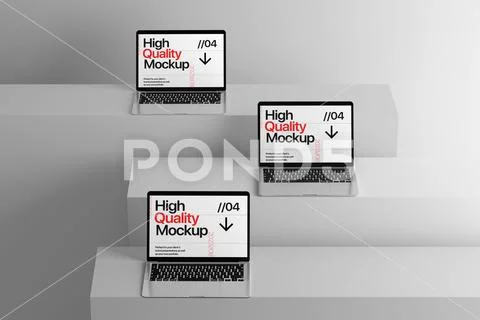 Realistic Tablet Mockup Display PSD 템플릿