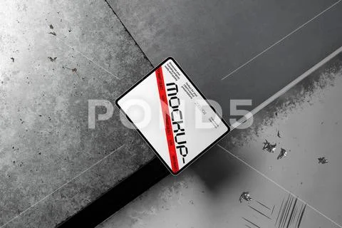 Realistic Tablet Mockup Display Scene PSD Template