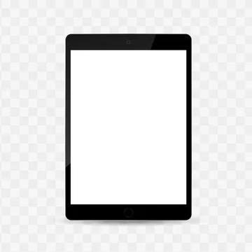 Realistic tablet mockup Stock Illustration