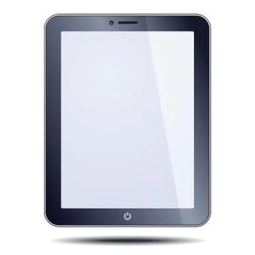 Realistic tablet pc computer Stock Illustration