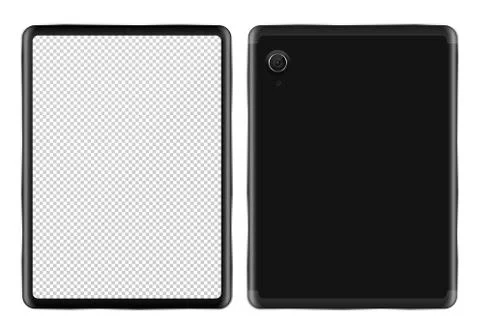 Realistic tablet PC mock-up Stock Illustration