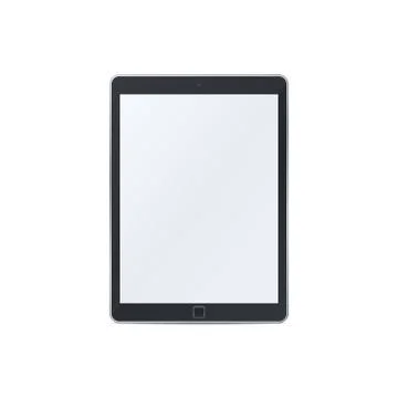 Realistic tablet pc template Stock Illustration