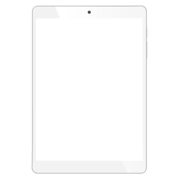 Realistic tablet portable computer mockup Stock Illustration