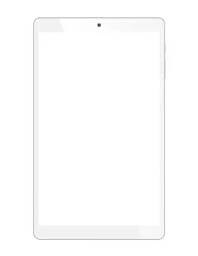 Realistic tablet portable computer mockup Stock Illustration