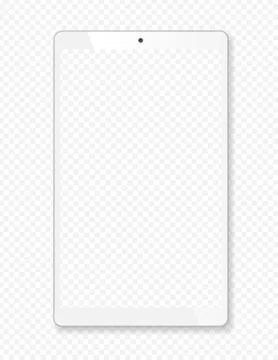Realistic tablet portable computer mockup Stock Illustration