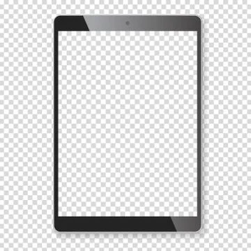 Realistic tablet portable computer mockup Stock Illustration