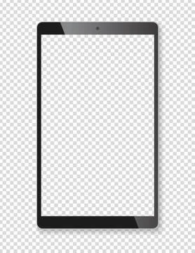 Realistic tablet portable computer mockup Stock Illustration