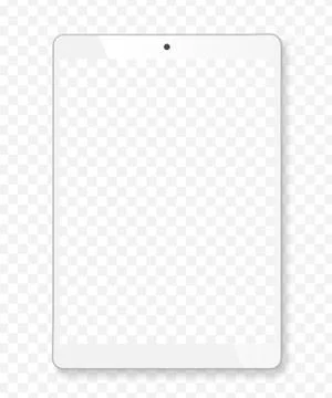 Realistic tablet portable computer mockup Stock Illustration