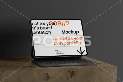 Realistic Tablet Presentation Mockup PSD Template