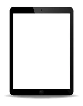 Realistic Tablet Screen Stock Illustration
