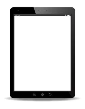 Realistic Tablet Screen On Stock Illustration