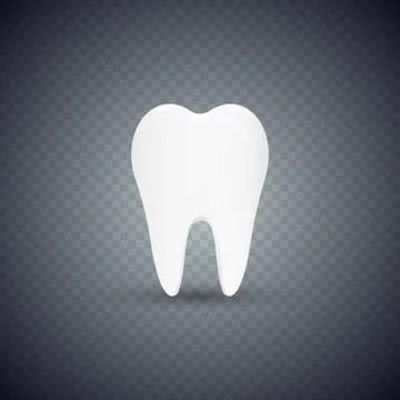 Realistic Teeth Illustrazione stock