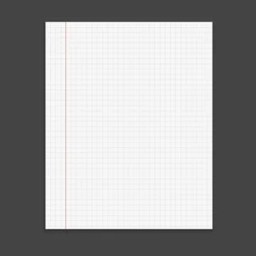 Realistic template notepad with spiral. Blank cover design. School business d Stock Illustration