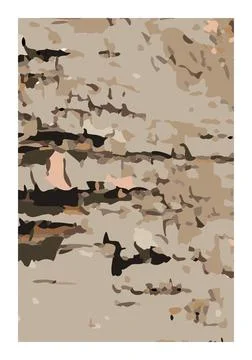 Realistic texture poster with old, rust, grunge, grainy, vintage, worn effect Stock Illustration