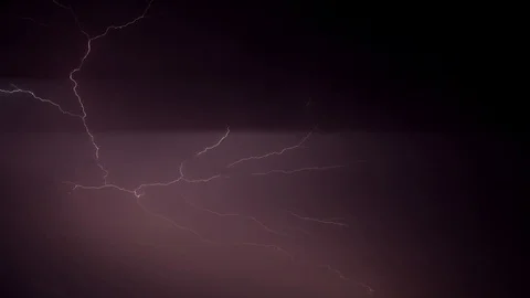 Realistic Thunderbolts. Stock Footage 89948535