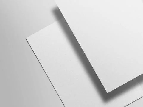 Realistic top view cover and opened portrait A4 or A5 magazine or brochure bo Foto stock