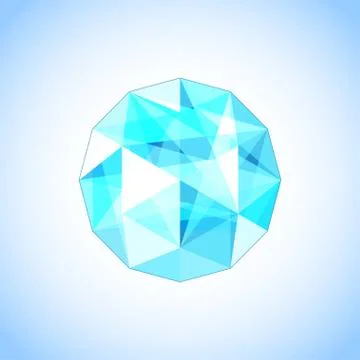 Realistic topaz shaped. Gem. Vector illustration. Stock Illustration