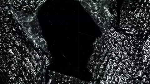 Realistic Torn Plastic Bubble Wrap Texture Animation with Transparent Package Stock Footage 339028791