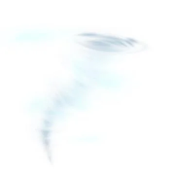 Realistic tornado storm, hurricane wind vortex, vector 3D cyclone twister storm Stock Illustration