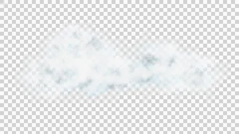 Realistic transparent white cloud. White steam flow, mist. Png Stock Illustration