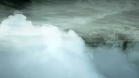 Realistic Trough Clouds Ice Fog Stock Footage 82960004