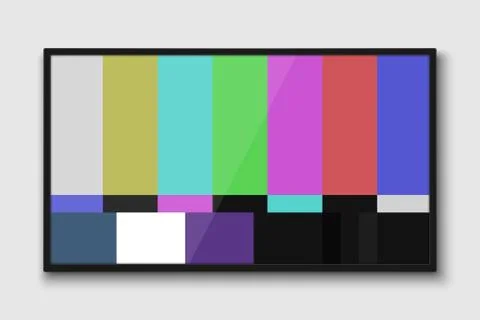Realistic TV screen Stock Illustration
