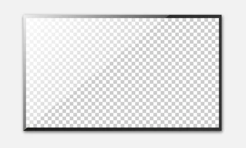 Realistic TV screen Stock Illustration