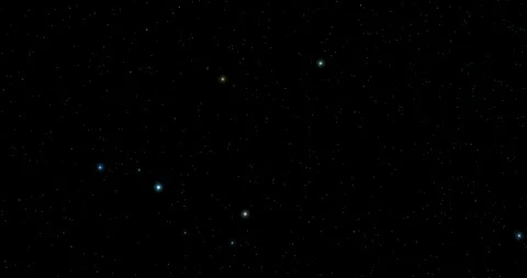 Realistic twinkling stars loop.With alpha channel.4K. Stock Footage