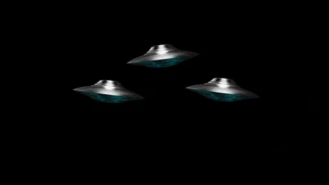 Realistic UFO. Stock Footage 128418472