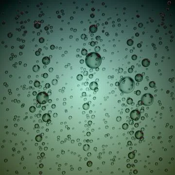 Realistic underwater bubbles. Water bubbles with reflection. Luxery backgroun Stock Illustration
