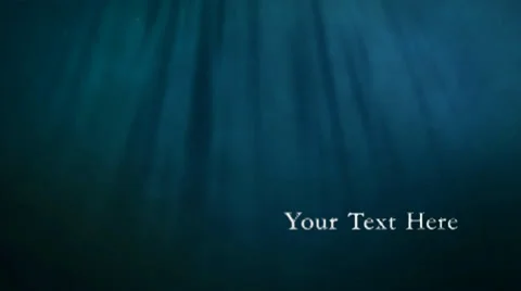 Realistic Underwater Scene 4K (With Text) After Effects素材