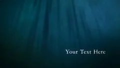 Realistic Underwater Scene 4K (With Text) Stock After Effects