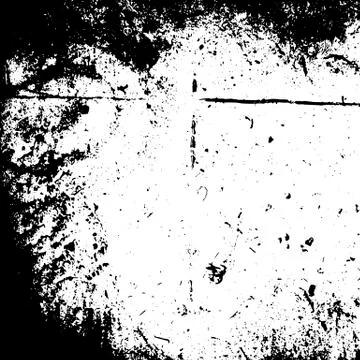 Realistic vector black and white burned Texture Stock Illustration