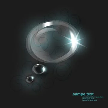 Realistic vector bubbles Stock Illustration